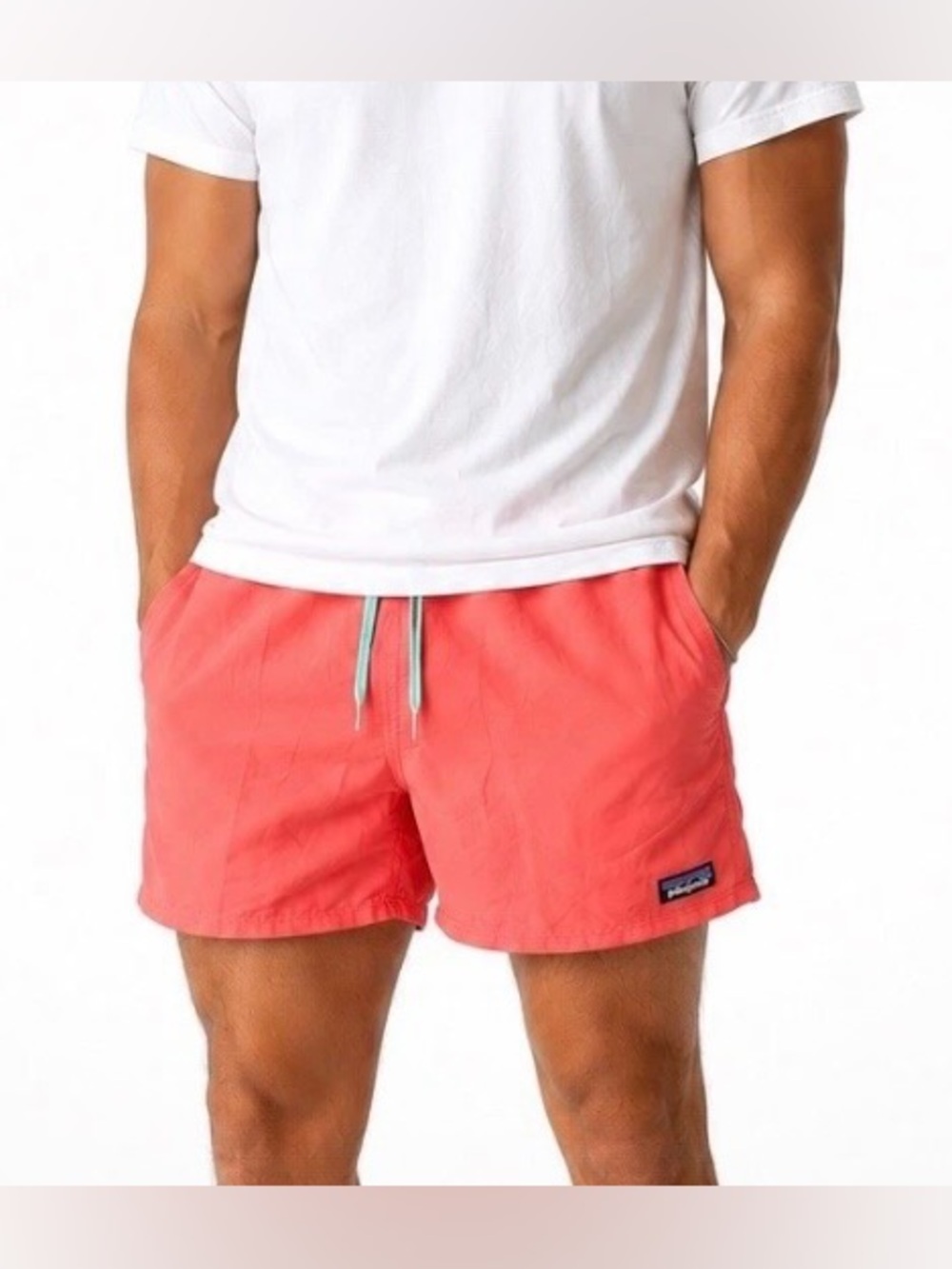 PATAGONIA Baggies Shorts - Coral Pink. Size L